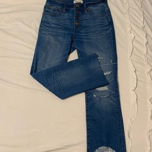 Madewell Petite Cali Demi-Boot Jeans, size 26
